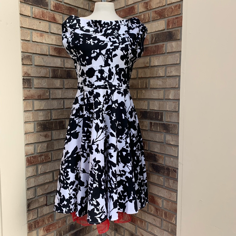 Retro fit and flare dress